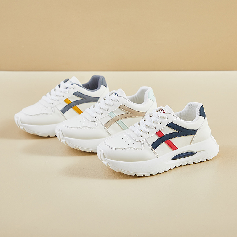 Γυναικεία sneakers σε στυλ Forrest Gump, κορεατικό ύφος, άνοιξη 2026, παπούτσια με φαρδιά σόλα για αύξηση ύψους, καθημερινή άθληση και streetwear F25