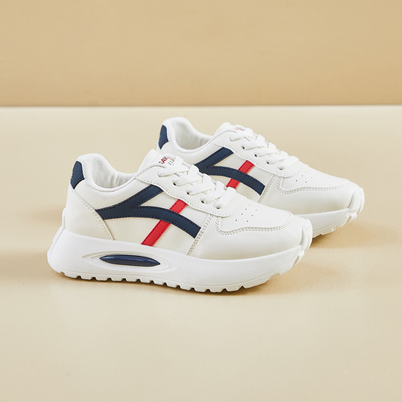 Γυναικεία sneakers σε στυλ Forrest Gump, κορεατικό ύφος, άνοιξη 2026, παπούτσια με φαρδιά σόλα για αύξηση ύψους, καθημερινή άθληση και streetwear F25