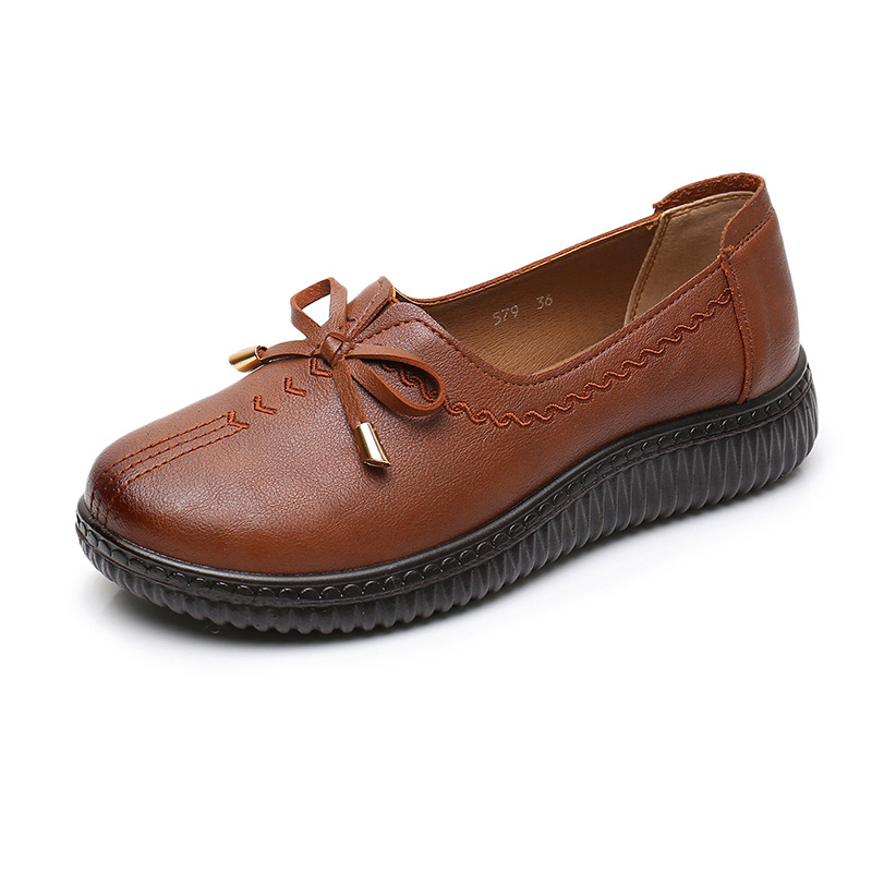 Γυναικεία αναπνεύσιμα loafers με επίπεδη σόλα, casual αντιολισθητικά με ελαστικό ιμάντα για άνοιξη και φθινόπωρο