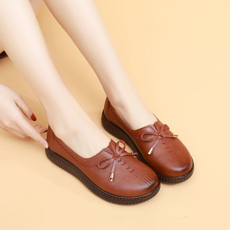 Γυναικεία αναπνεύσιμα loafers με επίπεδη σόλα, casual αντιολισθητικά με ελαστικό ιμάντα για άνοιξη και φθινόπωρο