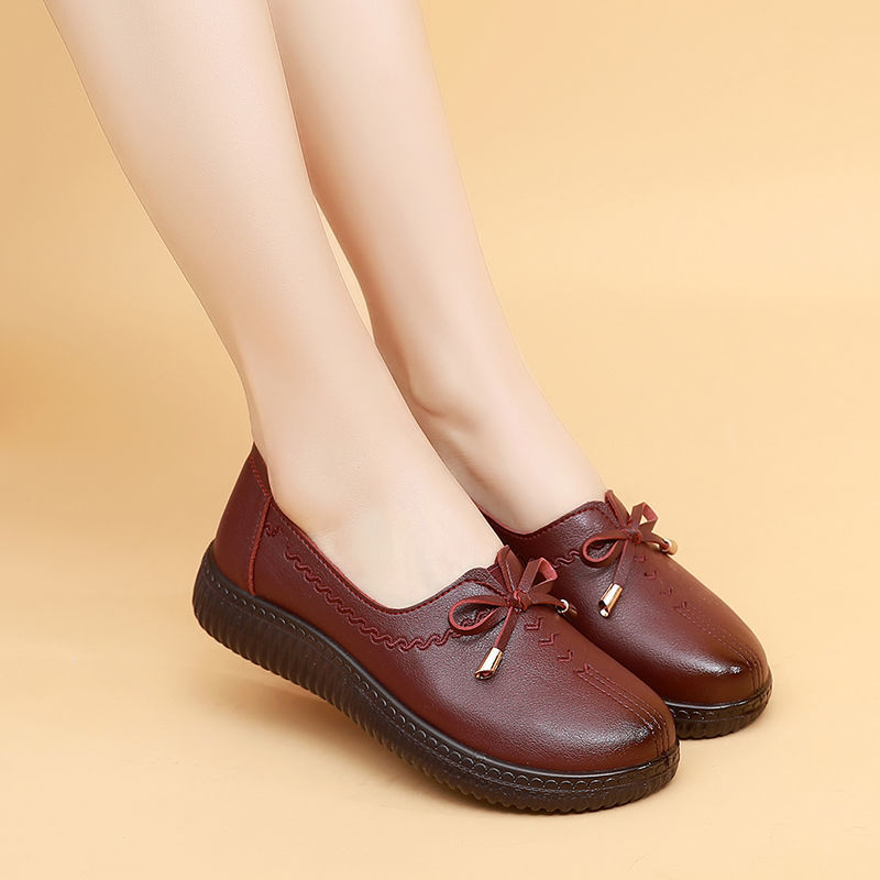 Γυναικεία αναπνεύσιμα loafers με επίπεδη σόλα, casual αντιολισθητικά με ελαστικό ιμάντα για άνοιξη και φθινόπωρο