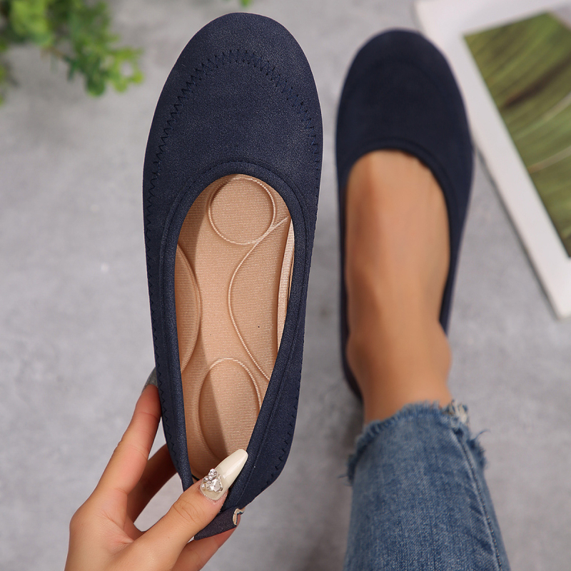 XIAOYUGE Γυναικεία Παπούτσια Slip-On – Ελαφριά, Δέρμα nubuk, Χαμηλό Άνοιγμα, Άνετα, Μεγάλου Μεγέθους, Για Εργασία
