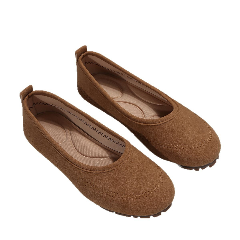 XIAOYUGE Γυναικεία Παπούτσια Slip-On – Ελαφριά, Δέρμα nubuk, Χαμηλό Άνοιγμα, Άνετα, Μεγάλου Μεγέθους, Για Εργασία