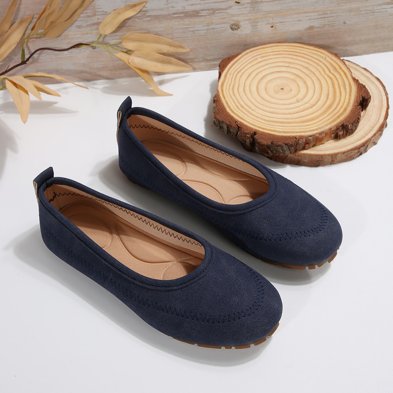 XIAOYUGE Γυναικεία Παπούτσια Slip-On – Ελαφριά, Δέρμα nubuk, Χαμηλό Άνοιγμα, Άνετα, Μεγάλου Μεγέθους, Για Εργασία