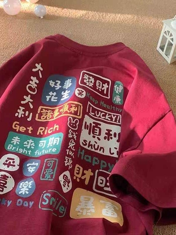 Γυναικεία κοντομάνικη T‑shirt από 100% βαμβάκι, αμερικανικού στιλ Hong Kong streetwear, καλοκαίρι 2024, χαλαρή γραμμή