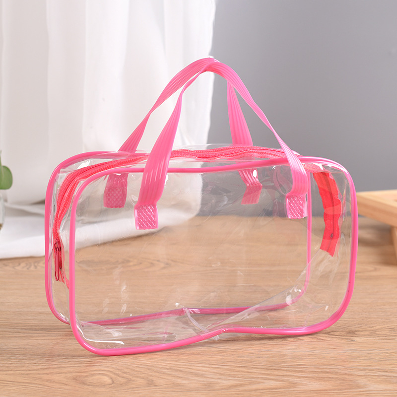 Prozirna PVC torbica za kozmetiku sa zatvaračem, putni organizator šminke, plastična torba za pohranu s otisnutim logom