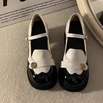 Loafers femei cu talpă groasă, stil britanic, Mary Jane retro pentru primăvară-vară 2026, potrivite pentru rochii