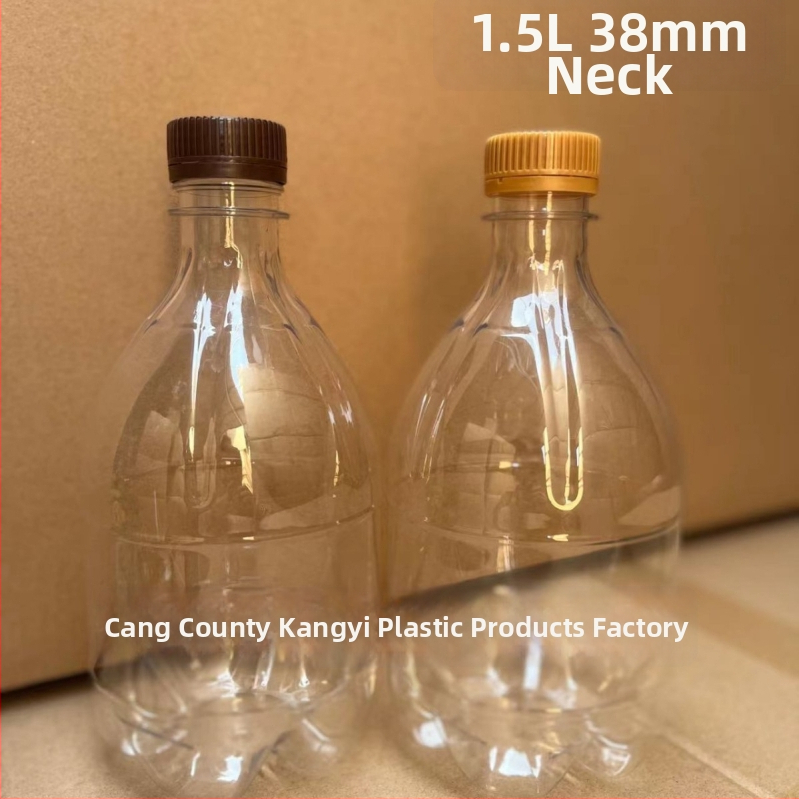 PET pivné fľaše kalibru 38 s objemom 1 l, 1,5 l a 2,5 l so zosilnenými stenami