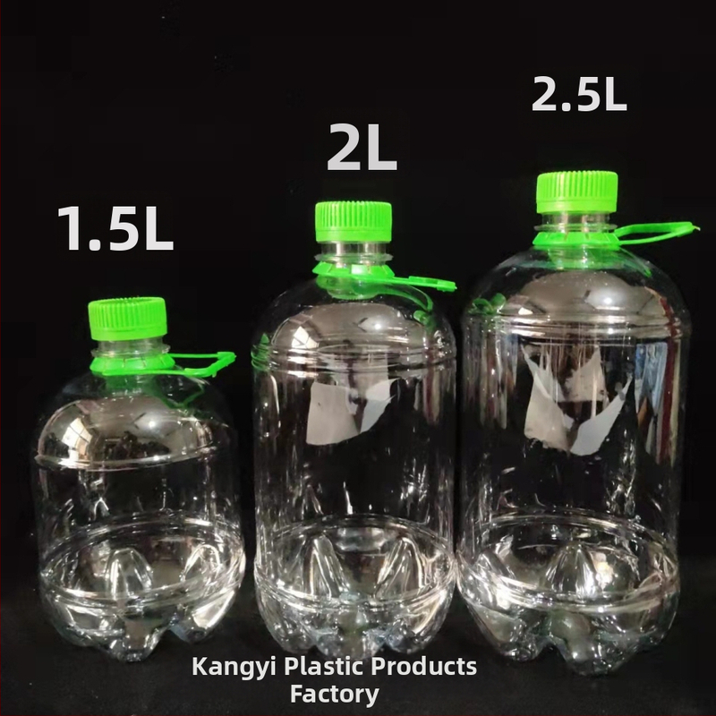 PET pivné fľaše kalibru 38 s objemom 1 l, 1,5 l a 2,5 l so zosilnenými stenami