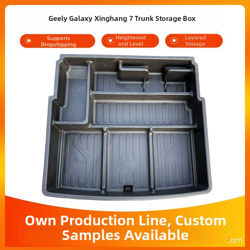 Úložný box do batožinového priestoru Geely Galaxy Starship 7, integrovaná tvarovaná konštrukcia, zosilnený a vyvýšený, 98 × 88 × 21 cm
