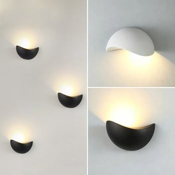 Βορειοευρωπαϊκός εξωτερικός φωτιστικός LED καμπύλη τοίχου για μπαλκόνι, διάδρομο, ξενώνα, σκάλες, αυλή και διακόσμηση εξωτερικού τοίχου