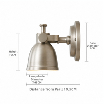 Nástenná lampa Retro Bauhaus – dizajnová, industriálny štýl do spálne, obývačky alebo kaviarne
