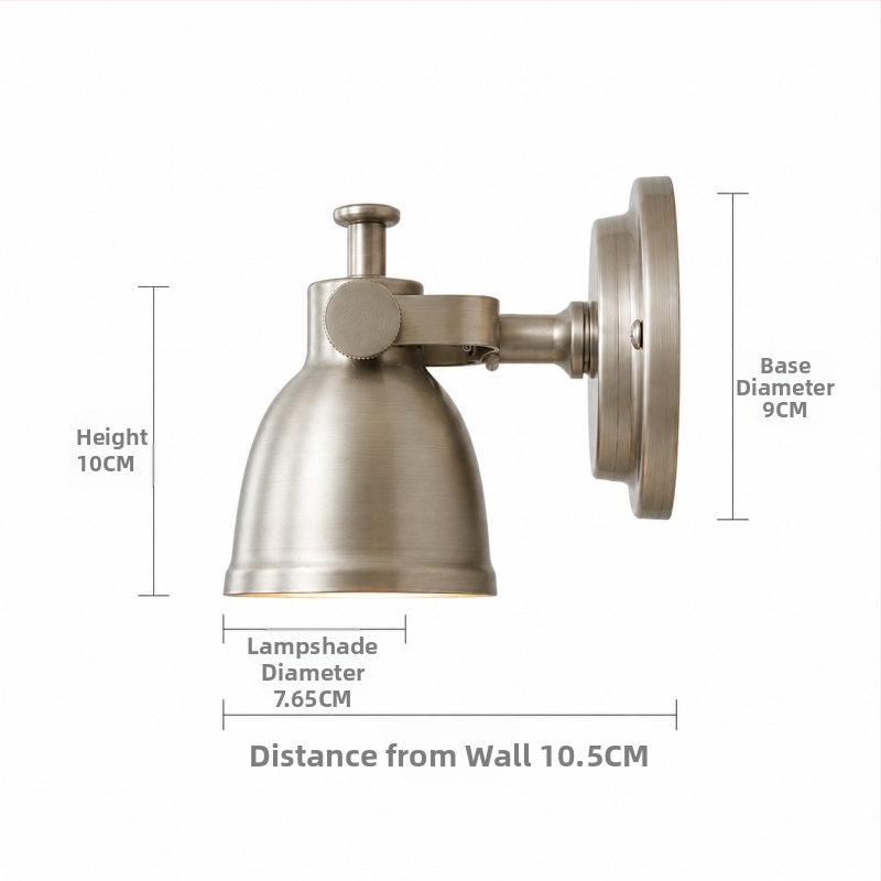 Nástenná lampa Retro Bauhaus – dizajnová, industriálny štýl do spálne, obývačky alebo kaviarne