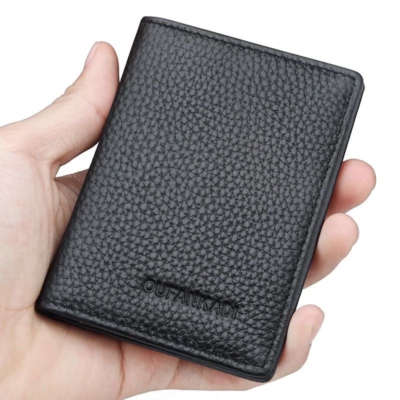 Θήκη καρτών από PU δέρμα, υπερλεπτή, unisex, συμπαγής και ελαφριά