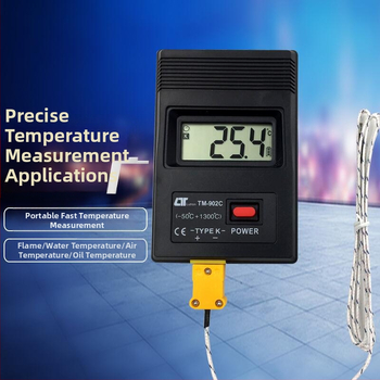 TM-902C Rýchly teplomer s termočlánkom, prenosný elektronický teplomer so zabudovaným drôtom, -50 až 1300 °C