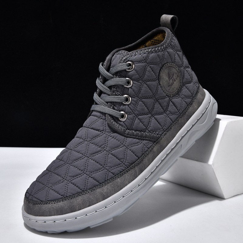 Ghete pentru exterior de bărbați, mid-cut, izolație, ușoare și respirabile, partea superioară tricotată