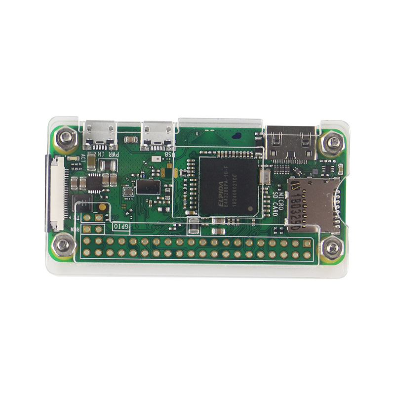 Ακρυλική θήκη για Raspberry Pi Zero W/WH με ψύκτρα, σε τρία χρώματα
