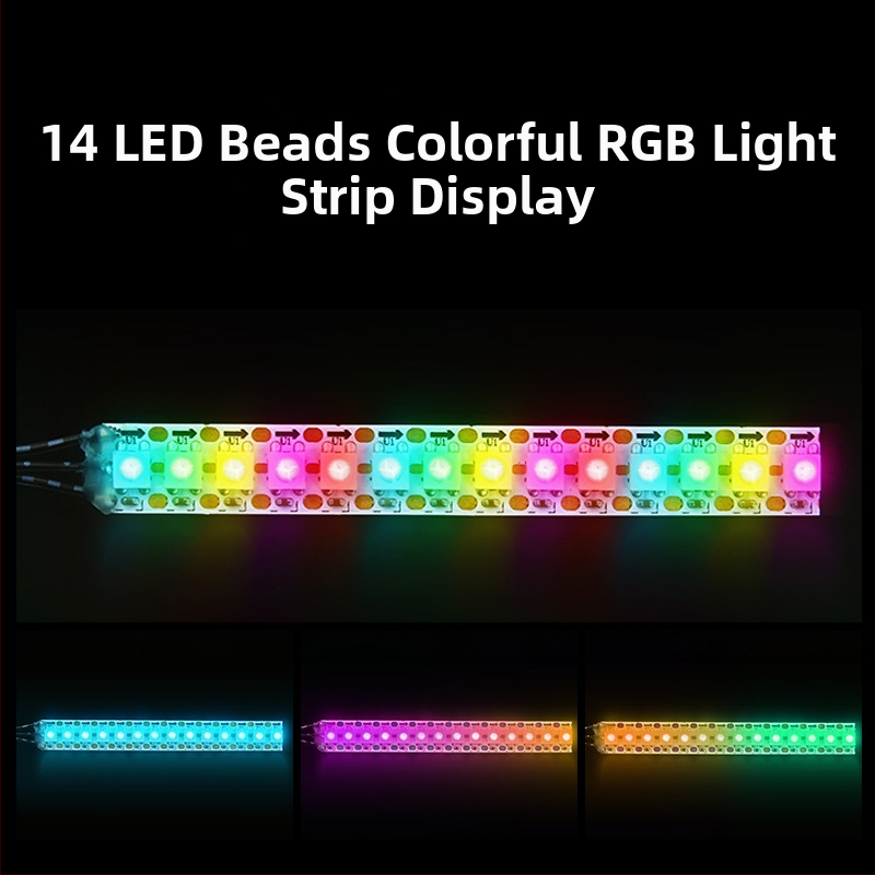 Programovateľný plnofarebný RGB LED pás s modulárnymi kaskádami, trojfarebný flexibilný FPC, pre Raspberry Pi a STM32