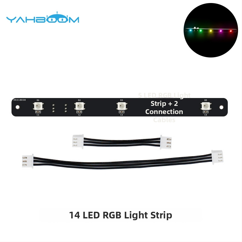 Programovateľný plnofarebný RGB LED pás s modulárnymi kaskádami, trojfarebný flexibilný FPC, pre Raspberry Pi a STM32