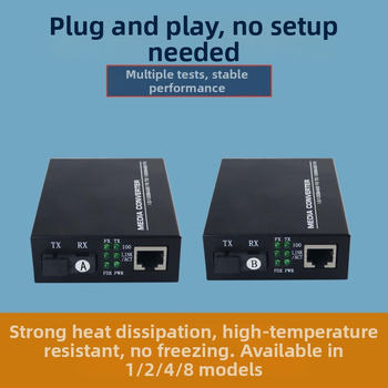 Netlink γιγαμπίτ οπτικός μετασχηματιστής ινών HTB-GS-03, HTB-3100AB, έως 25 χλμ