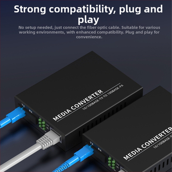 Netlink γιγαμπίτ οπτικός μετασχηματιστής ινών HTB-GS-03, HTB-3100AB, έως 25 χλμ