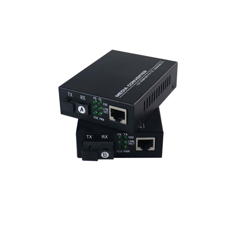 Netlink γιγαμπίτ οπτικός μετασχηματιστής ινών HTB-GS-03, HTB-3100AB, έως 25 χλμ