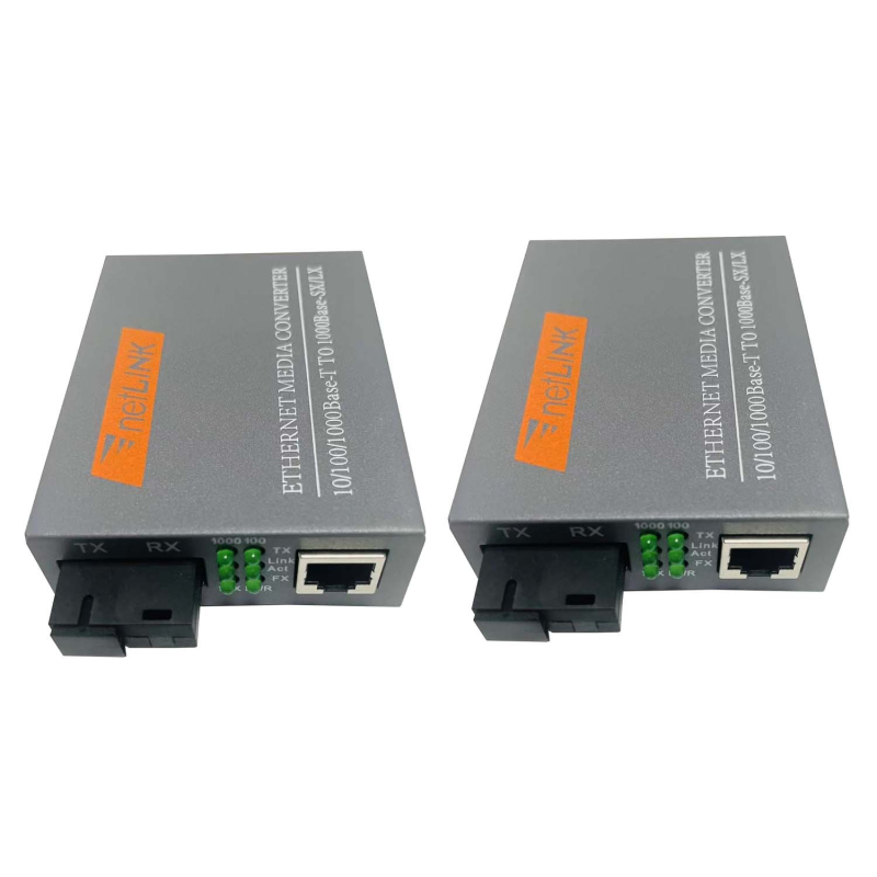 Netlink γιγαμπίτ οπτικός μετασχηματιστής ινών HTB-GS-03, HTB-3100AB, έως 25 χλμ