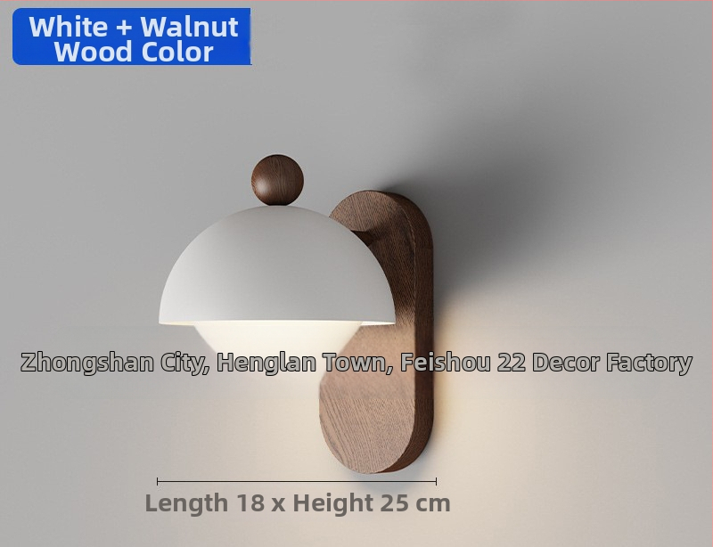 Moderná minimalistická nástenná lampa v retro wabi-sabi štýle do spálne, na stenu za posteľ, do obývačky, pracovne a na chodbu, v bielej a čiernej farbe.