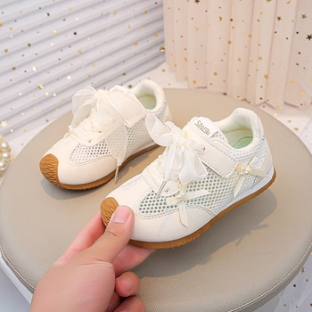 Adidași pentru fetițe, pantofi casual pentru copii, din plasă respirabilă, vară 2025, nou model, talpă moale