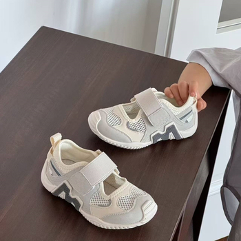 Παιδικά διαπνέοντα σανδάλια με δίχτυ, Velcro, καλοκαίρι, ελαφριά, αντιολισθητική σόλα, unisex
