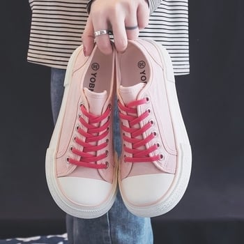 Fűző nélküli vászoncipő nőknek, nyárra, sokoldalú kényelmes casual sneakers diákoknak