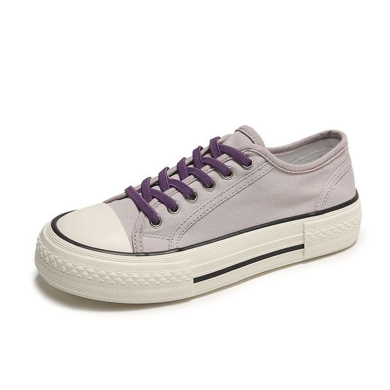 Fűző nélküli vászoncipő nőknek, nyárra, sokoldalú kényelmes casual sneakers diákoknak