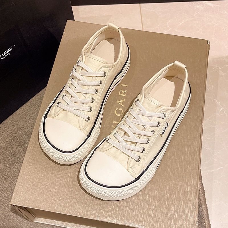 Fűző nélküli vászoncipő nőknek, nyárra, sokoldalú kényelmes casual sneakers diákoknak