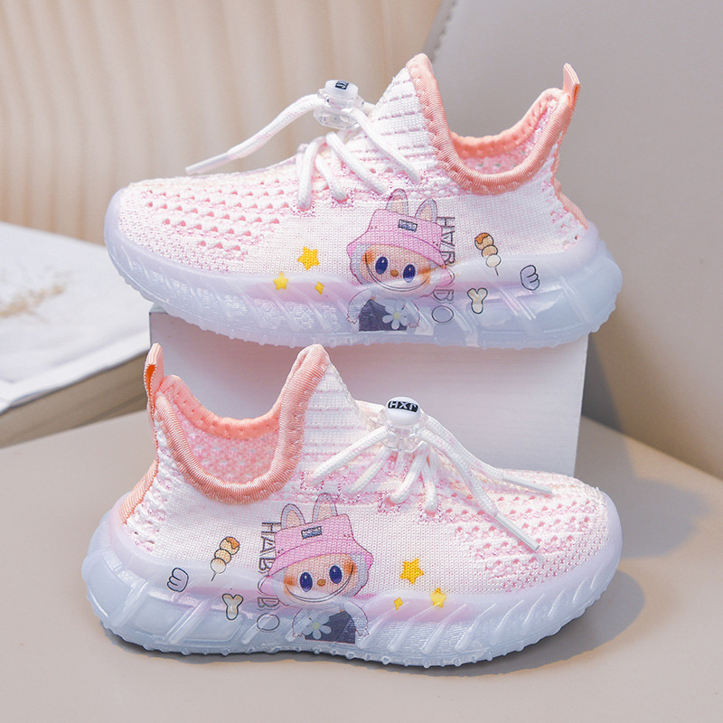 Μοντέλο 2026 για κοριτσάκια — cartoon sneakers, casual mesh παπούτσια για άνοιξη, στυλ πριγκίπισσας