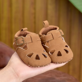 Βρεφικά σανδάλια unisex 0-1 ετών, αναπνεύσιμη μαλακή σόλα, κλειστό δάχτυλο, παπούτσια για περπάτημα