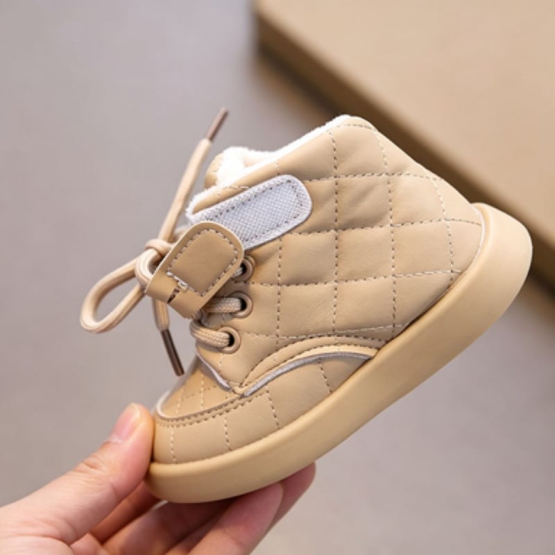 Ghete Martin pentru fete, cu căptușeală fleece, 2026 toamnă/iarnă, botine PU calde în stil prințesă