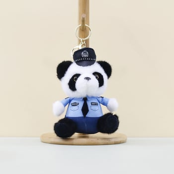 Λούτρινο κρεμαστό Panda Τροχαίας για Τσάντες