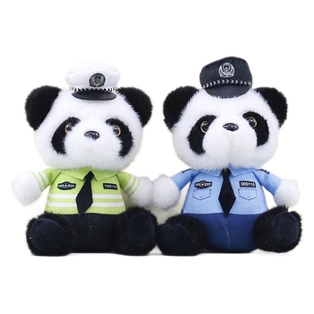 Λούτρινο κρεμαστό Panda Τροχαίας για Τσάντες
