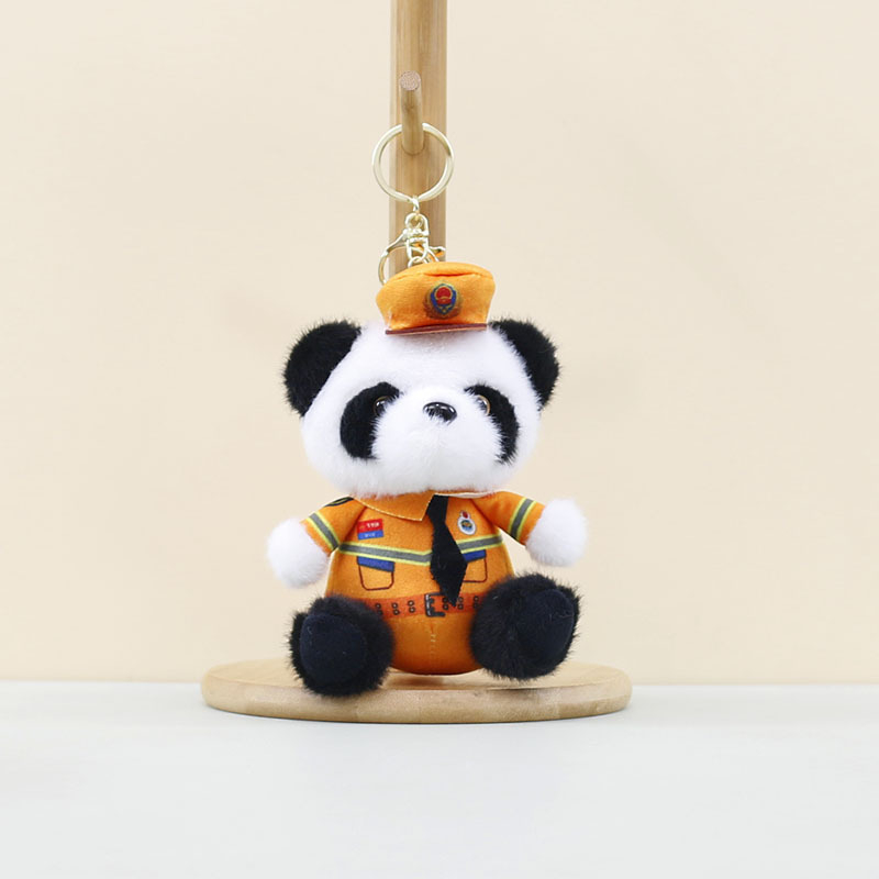 Λούτρινο κρεμαστό Panda Τροχαίας για Τσάντες