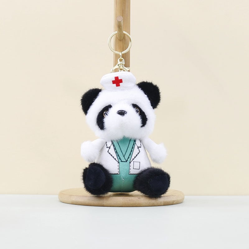 Λούτρινο κρεμαστό Panda Τροχαίας για Τσάντες