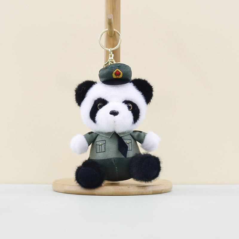 Λούτρινο κρεμαστό Panda Τροχαίας για Τσάντες