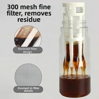 Tritan Cold Brew Cup and Pot, varič ovocného čaju, cestovná fľaša na vodu, oddeľovací pohár na čaj a vodu, potravinársky