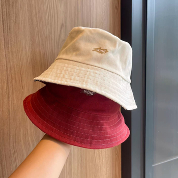 Στιλάτο αμφίδρομο παιδικό καπέλο bucket για άνοιξη και φθινόπωρο, ρετρό καρώ, απλό και ευέλικτο προστασία από τον ήλιο για αγόρια και κορίτσια