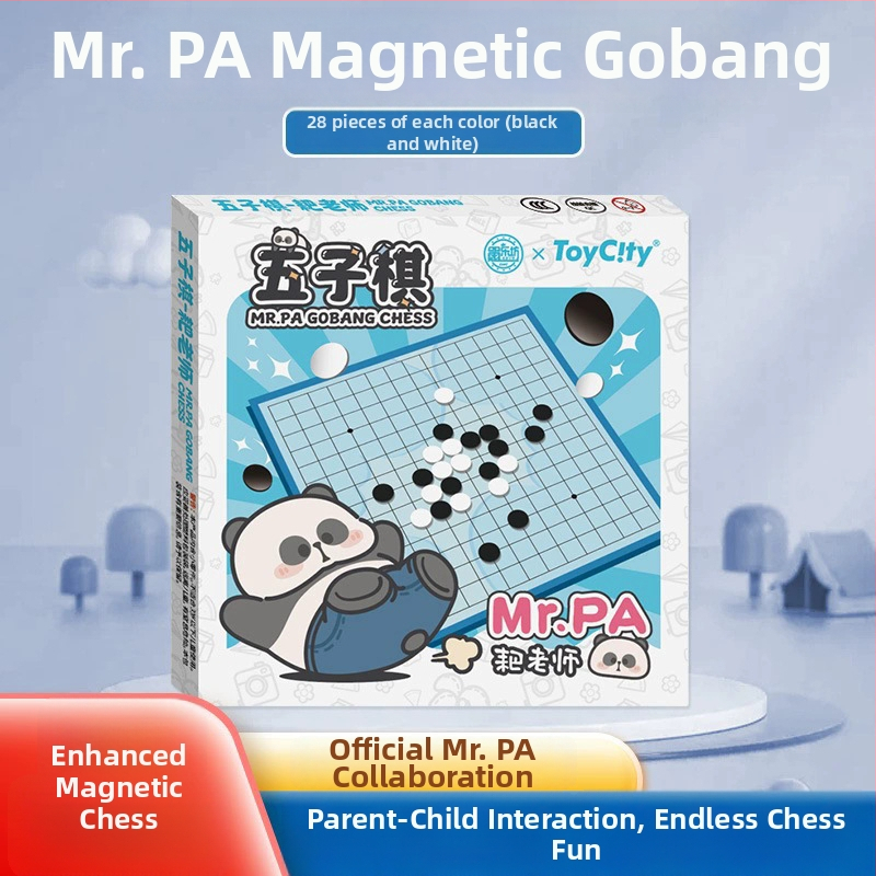 Oficiálna magnetická herná sada Panda – obsahuje lietajúci šach, gomoku, čínsky šach a go