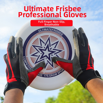 Unisex rukavice za frisbee - velur, protuklizne, otporne na habanje, brzo sušeće, prozračne za outdoor trening i vožnju biciklom
