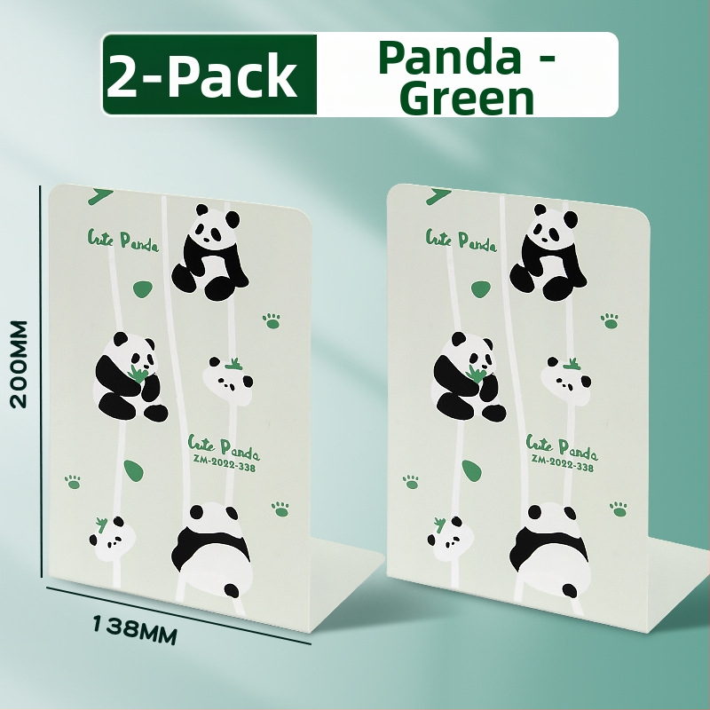 Kreslený kapybara panda zahustený oceľový stojan na knihy pre študentov