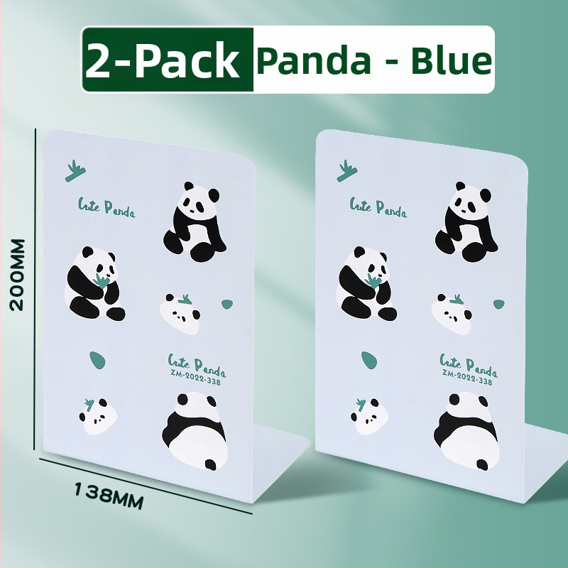 Kreslený kapybara panda zahustený oceľový stojan na knihy pre študentov