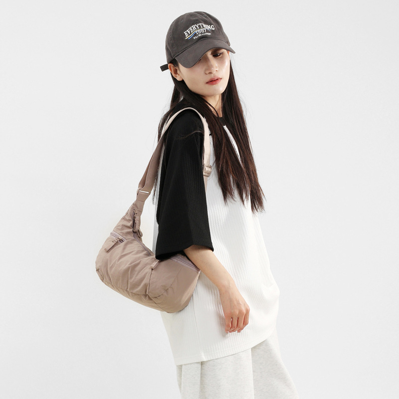 Lu2025 Τσαντάκι μισοφέγγαρου για γυναίκες - crossbody, μεγάλη χωρητικότητα, καθημερινή χρήση