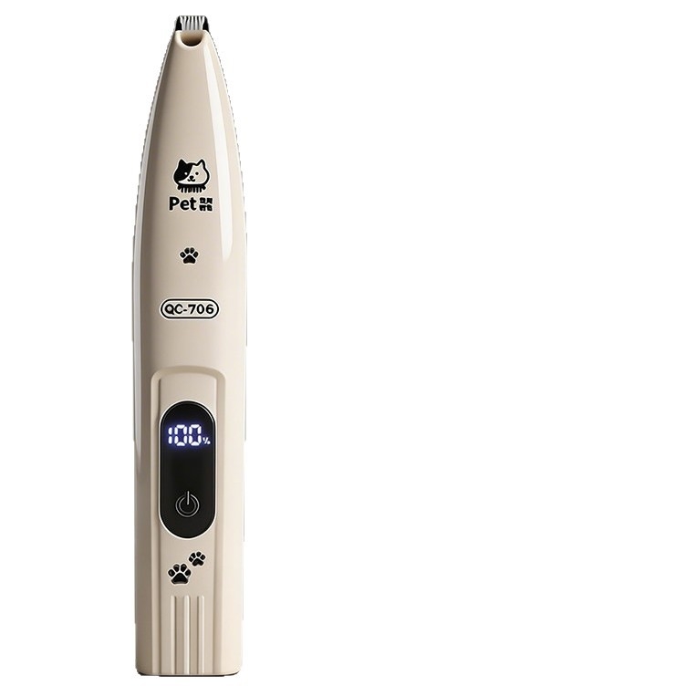 Trimmer electric pentru păr la laba animalelor de companie (câini și pisici), instrument de tăiere a tălpilor, antiîncurcare a părului