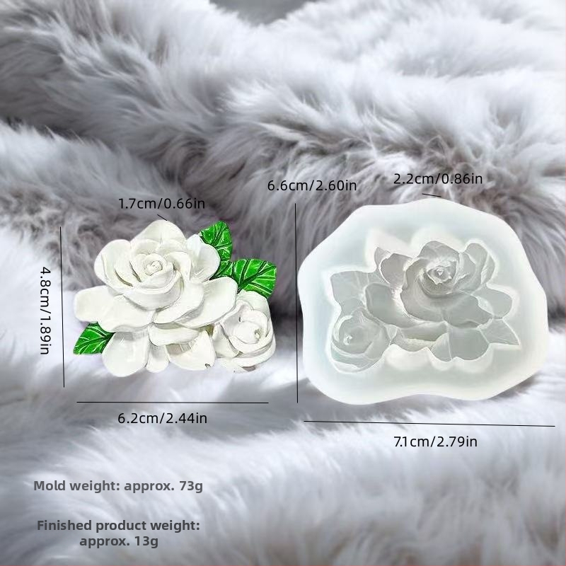 Szilikon tortadíszítő forma lótusz- és gardenia virágokkal; fondant, csokoládé és sütés számára; formák szappanhoz és gipszhez